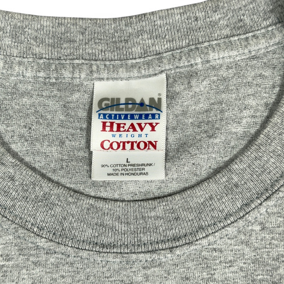 Vintage Jack Daniels Shirt Adult LARGE Gray Old No 7 Brand Spell Out Whiskey Y2K - Picture 3 of 5